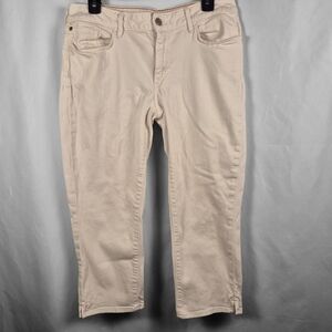 Eddie Bauer Curvy Crop Straight Jeans  Capri Size 10 Mid Rise‎